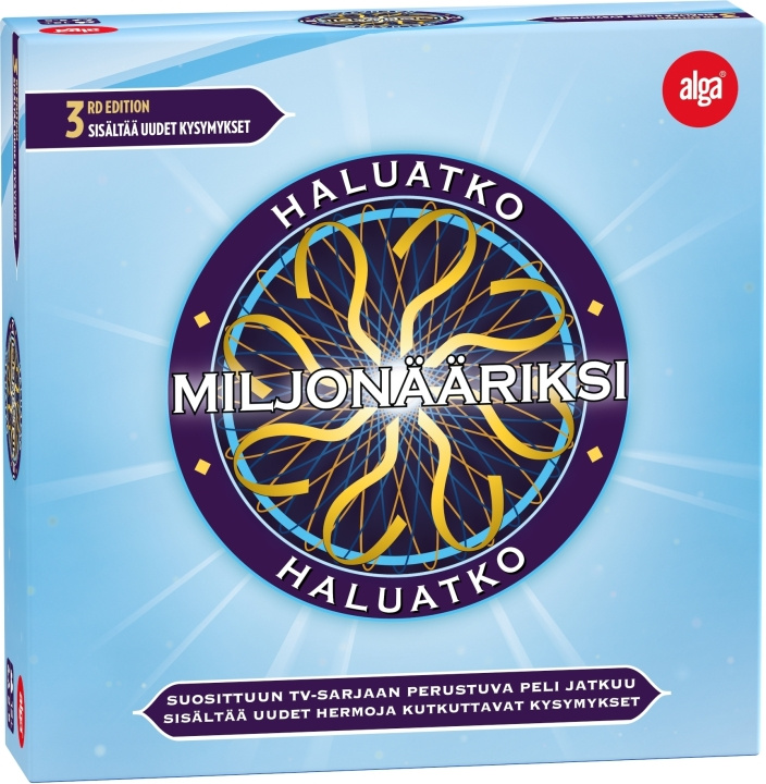 Alga Haluatko Miljonääriksi 3rd Edition -lautapeli ryhmässä LELUT, TUOTTEET LAPSILLE JA VAUVOILLE / Leikkikalut, Askartelu &Pelit / Seurapelit / Perhepelit @ TP E-commerce Nordic AB (C43897)