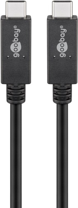Goobay USB-C™-kabel USB 3.2 Gen 2x2, USB-PD, 5A, 1 m, svart USB-C™ plugg > USB-C™ plugg ryhmässä TIETOKOONET & TARVIKKEET / Kaapelit & Sovittimet / USB / USB-C @ TP E-commerce Nordic AB (C43971)