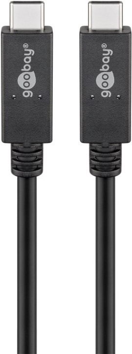 Goobay USB-C™-kabel USB 3.2 Gen 2x2, USB-PD, 5A, 1 m, svart USB-C™ plugg > USB-C™ plugg ryhmässä TIETOKOONET & TARVIKKEET / Kaapelit & Sovittimet / USB / USB-C @ TP E-commerce Nordic AB (C43971)