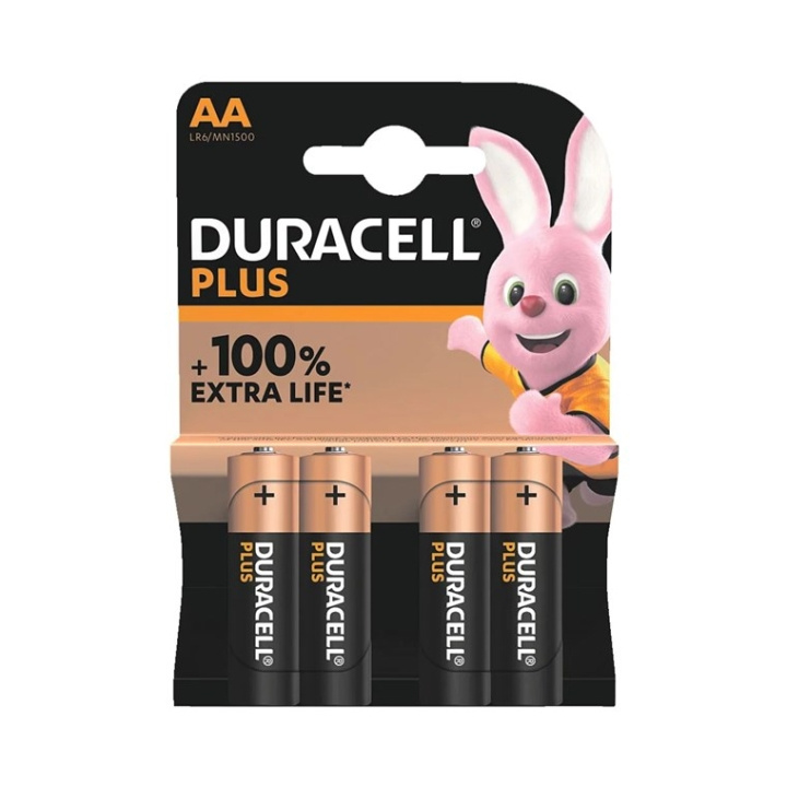 Duracell LR6/AA (Mignon) (MN1500) batteri, 4 st. blister alkaliskt manganbatteri, 1,5 V ryhmässä KODINELEKTRONIIKKA / Paristot & Laturit / Akut / AA @ TP E-commerce Nordic AB (C44011)