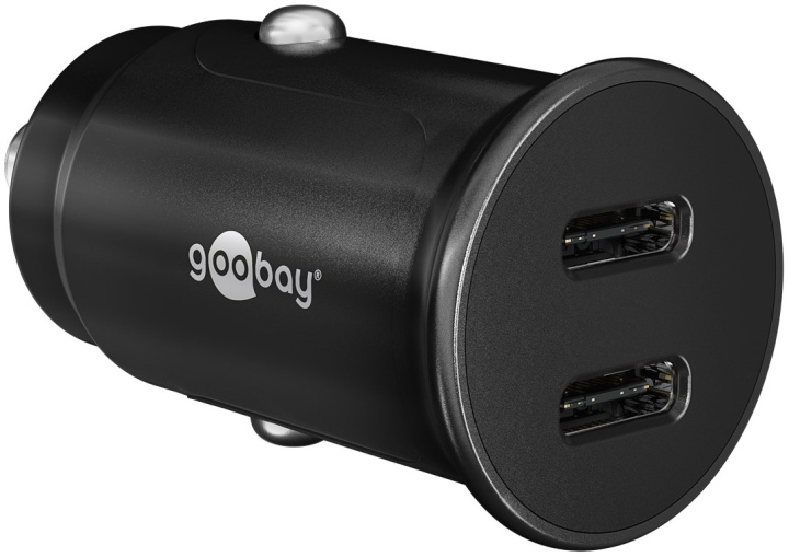 Goobay Dual-USB-C™ PD (Power Delivery) Auto Fast Charger (30 W) 30 W (12/24 V)lämplig för enheter med USB-C™ (Ström Delivery), såsom iPhone 12 ryhmässä ÄLYPUHELIMET JA TABLETIT / Laturit & Kaapelit / Autolaturi / Autolaturi Tyyppi C @ TP E-commerce Nordic AB (C44082)