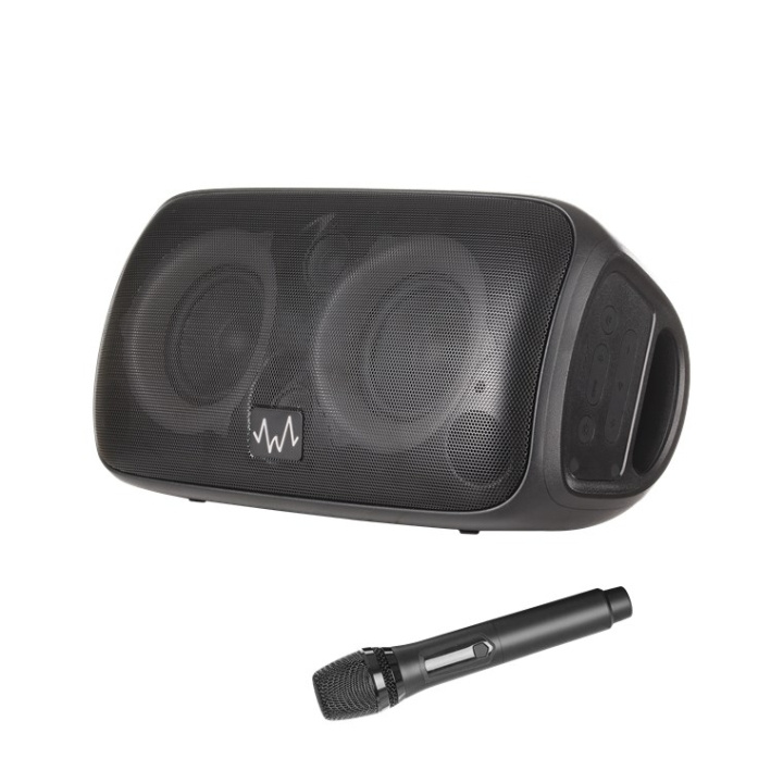 Waveaudio Wave Partyhögtalare bärbar Bluetooth-högtalare med mikrofon och LED-lampor för musiknjutning när som helst, var som helst ryhmässä KODINELEKTRONIIKKA / Ääni & Kuva / Kaiuttimet & Tarvikkeet / Bluetooth-kaiutin / Kannettavat kaiuttimet @ TP E-commerce Nordic AB (C44087)