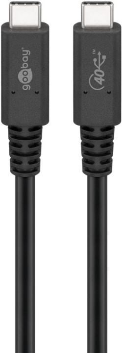 Goobay USB-C™-kabel USB4™ Gen 3x2, 0,8 m USB-C™-kontakt > USB-C™-kontakt ryhmässä TIETOKOONET & TARVIKKEET / Kaapelit & Sovittimet / USB / USB-C @ TP E-commerce Nordic AB (C44092)