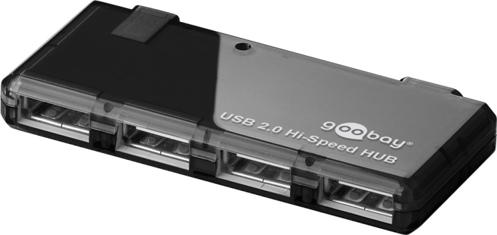 Goobay 4-vägs USB 2.0 Hi-Speed ​​HUB för anslutning av upp till 4 USB-enheter med en USB-anslutning ryhmässä TIETOKOONET & TARVIKKEET / Tietokonetarvikkeet / USB-telakat @ TP E-commerce Nordic AB (C44228)