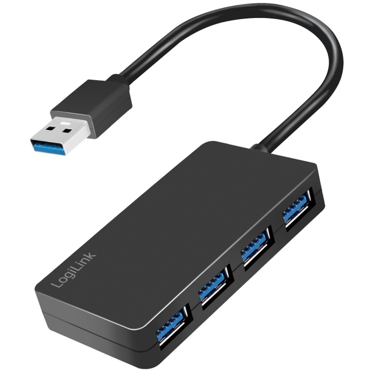 LogiLink USB 3.0-hub (3.2 Gen1) 4 USB-A-portar ryhmässä TIETOKOONET & TARVIKKEET / Tietokonetarvikkeet / USB-telakat @ TP E-commerce Nordic AB (C44268)