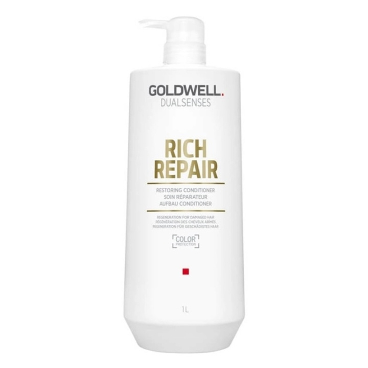 Goldwell Dualsenses Rich Repair Restoring Conditioner 1000ml ryhmässä KAUNEUS JA TERVEYS / Hiukset &Stailaus / Hiustenhoito / Hoitoaine @ TP E-commerce Nordic AB (C44338)