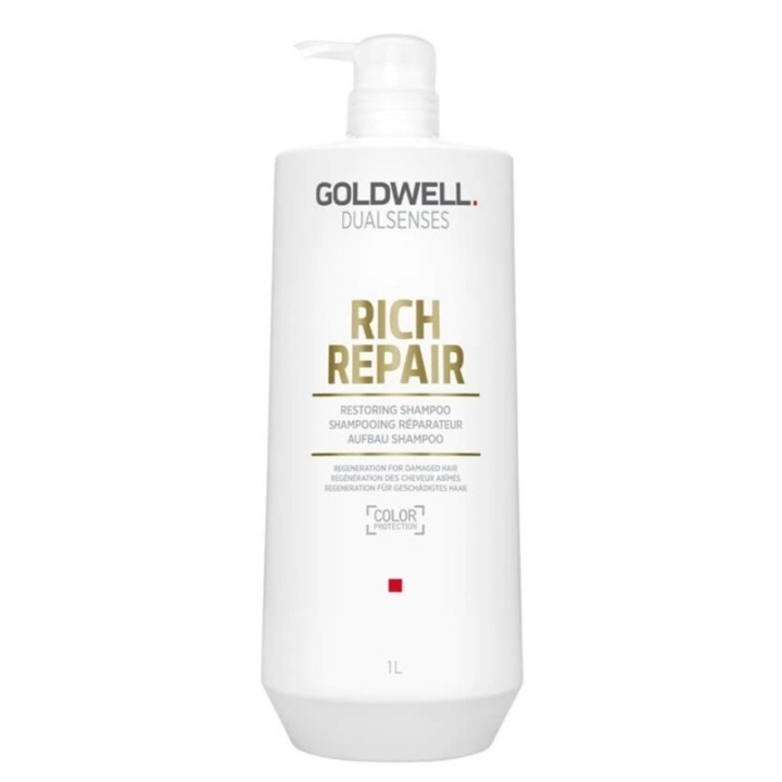 Goldwell Dualsenses Rich Repair Restoring Shampoo 1000ml ryhmässä KAUNEUS JA TERVEYS / Hiukset &Stailaus / Hiustenhoito / Shampoo @ TP E-commerce Nordic AB (C44345)
