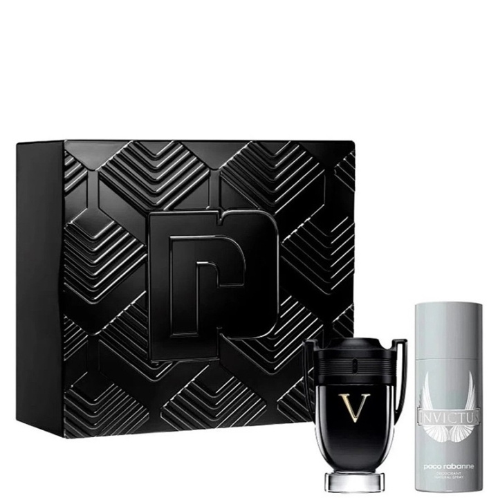 Paco Rabanne Giftset Paco Rabanne Invictus Victory Edp 100ml + 150ml Deospray ryhmässä KAUNEUS JA TERVEYS / Lahjapakkaukset / Miesten lahjapakkaukset @ TP E-commerce Nordic AB (C44378)