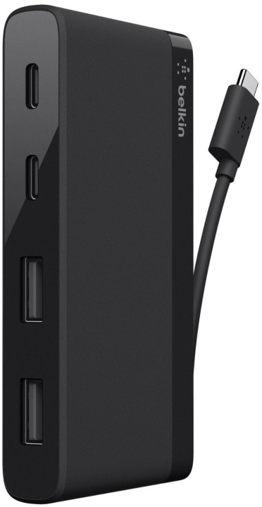 Belkin USB-C mini -USB-hubi, neljä porttia ryhmässä TIETOKOONET & TARVIKKEET / Tietokonetarvikkeet / USB-telakat @ TP E-commerce Nordic AB (C44459)