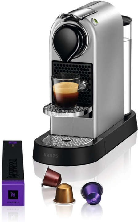 Krups Nespresso Citiz -kapselikeitin, hopea ryhmässä KOTI, TALOUS JA PUUTARHA / Kodinkoneet / Kahvikoneet ja tarvikkeet / Kahvinkeittimet @ TP E-commerce Nordic AB (C44483)