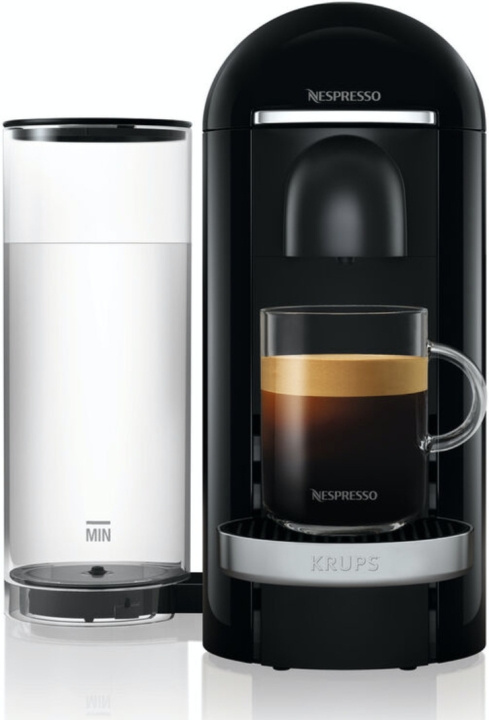 Krups Nespresso Vertuo Plus Deluxe -kapselikeitin, musta ryhmässä KOTI, TALOUS JA PUUTARHA / Kodinkoneet / Kahvikoneet ja tarvikkeet / Kahvinkeittimet @ TP E-commerce Nordic AB (C44488)