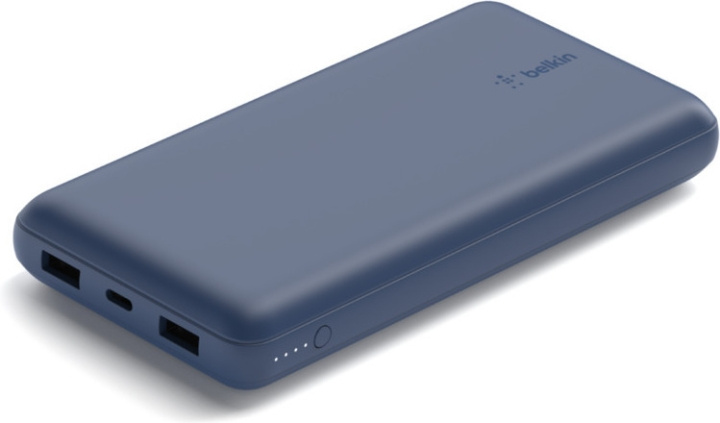 Belkin Power Bank 20K -varavirtalähde, 20 000 mAh, sininen ryhmässä ÄLYPUHELIMET JA TABLETIT / Laturit & Kaapelit / Powerbanks @ TP E-commerce Nordic AB (C44538)