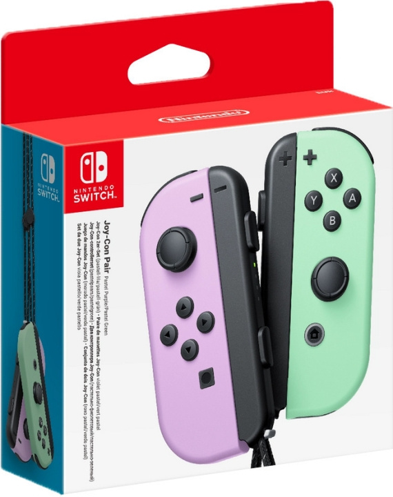 Nintendo Joy-Con Pair -peliohjainpari, Pastel Purple ja Pastel Green, Switch ryhmässä KODINELEKTRONIIKKA / Pelikonsolit & Tarvikkeet / Nintendo Switch / Tarvikkeet @ TP E-commerce Nordic AB (C44545)