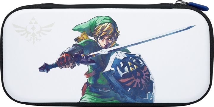 PowerA Slim Case Master Sword Defense -suojakotelo, Nintendo Switch ryhmässä KODINELEKTRONIIKKA / Pelikonsolit & Tarvikkeet / Nintendo Switch / Tarvikkeet @ TP E-commerce Nordic AB (C44554)