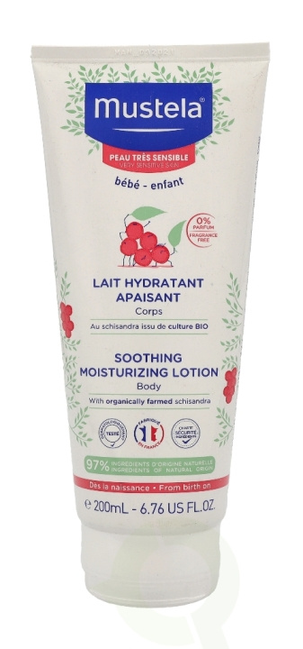 Mustela Bebe Soothing Moisturizing Body Lotion 200 ml ryhmässä KAUNEUS JA TERVEYS / Ihonhoito / Kehon hoito / Vartalovoide @ TP E-commerce Nordic AB (C44744)