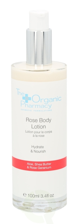 The Organic Pharmacy Rose Body Lotion 100 ml Aloe, Shea Butter & Rose Geranium ryhmässä KAUNEUS JA TERVEYS / Ihonhoito / Kehon hoito / Vartalovoide @ TP E-commerce Nordic AB (C44747)
