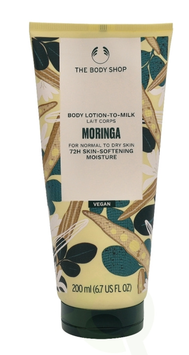 The Body Shop Body Lotion-To-Milk 200 ml Moringa ryhmässä KAUNEUS JA TERVEYS / Ihonhoito / Kehon hoito / Vartalovoide @ TP E-commerce Nordic AB (C44802)