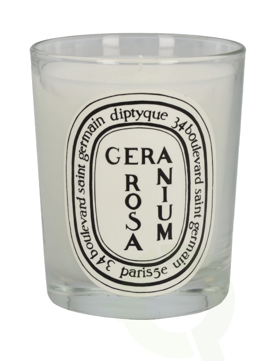 Diptyque Geranium Rosa Scented Candle 190 gr ryhmässä KAUNEUS JA TERVEYS / Tuoksut & Parfyymit / Muut tuoksut / Tuoksukynttilät @ TP E-commerce Nordic AB (C44856)