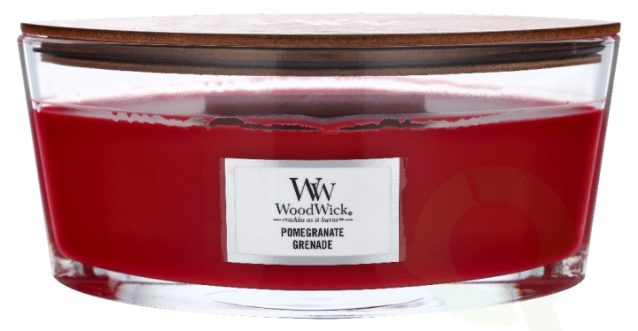 WoodWick Pomegranate Candle 453.6 gr ryhmässä KAUNEUS JA TERVEYS / Tuoksut & Parfyymit / Muut tuoksut / Tuoksukynttilät @ TP E-commerce Nordic AB (C44915)