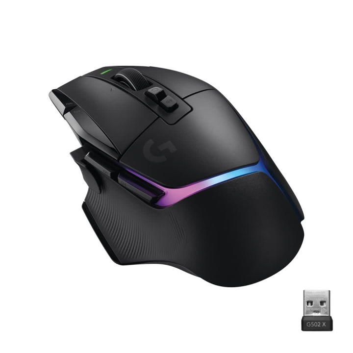 Logitech G502 X Plus Wireless Gaming Mouse, Black/Premium ryhmässä TIETOKOONET & TARVIKKEET / GAMING / Hiiret @ TP E-commerce Nordic AB (C44929)