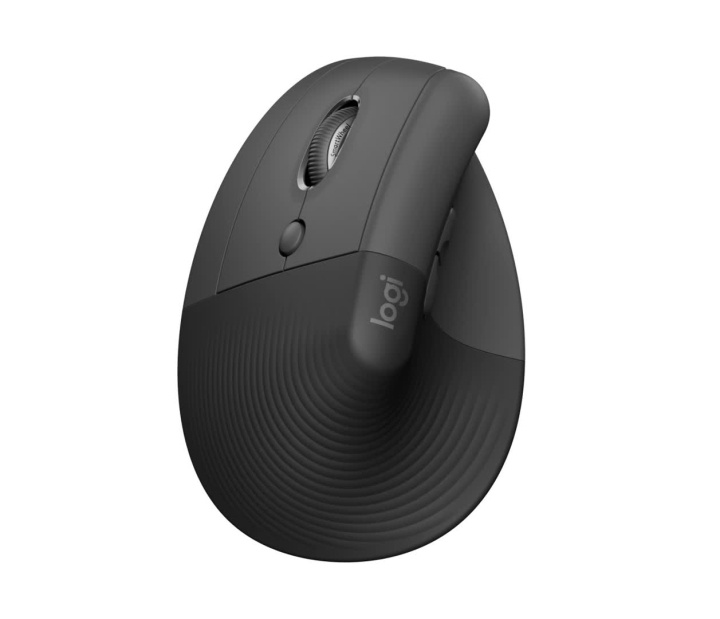 Logitech Lift Left Vertical Ergonomic Mouse, Graphite Black ryhmässä TIETOKOONET & TARVIKKEET / Hiiret & Näppäimistöt / Hiiret / Langattomat @ TP E-commerce Nordic AB (C44935)