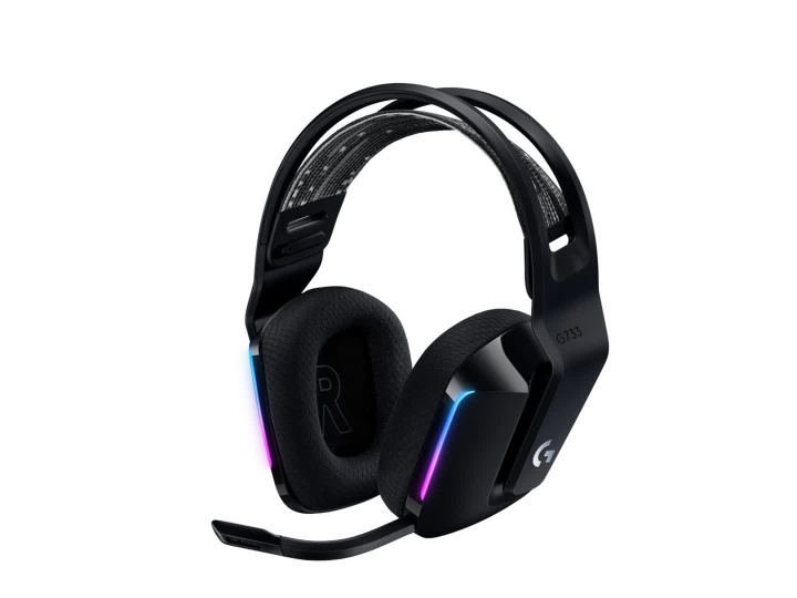 Logitech G733 LIGHTSPEED Wireless RGB Gaming Headset, Black ryhmässä TIETOKOONET & TARVIKKEET / GAMING / Kuulokkeet @ TP E-commerce Nordic AB (C44956)