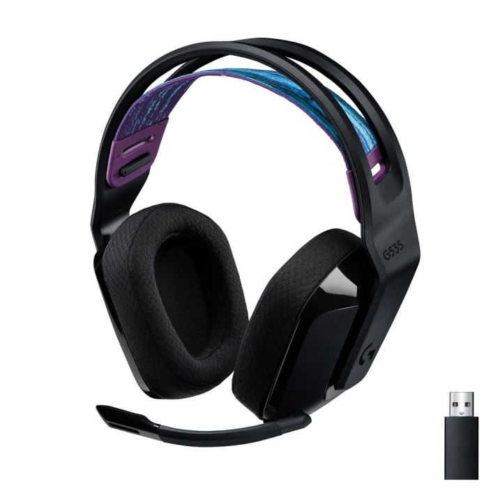 Logitech G535 LIGHTSPEED Wireless Gaming Headset, Black ryhmässä TIETOKOONET & TARVIKKEET / GAMING / Hiiret @ TP E-commerce Nordic AB (C44960)