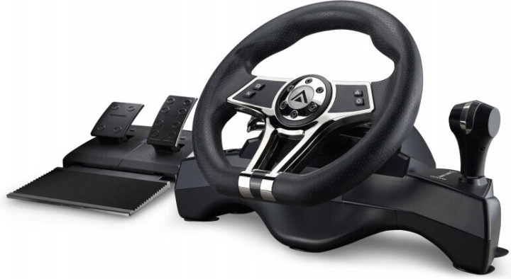 Kyzar Hurricane PlayStation Racing Wheel -rattiohjain, PS4 / PS3 / PC ryhmässä KODINELEKTRONIIKKA / Pelikonsolit & Tarvikkeet / Sony PlayStation 4 / Tarvikkeet @ TP E-commerce Nordic AB (C44980)