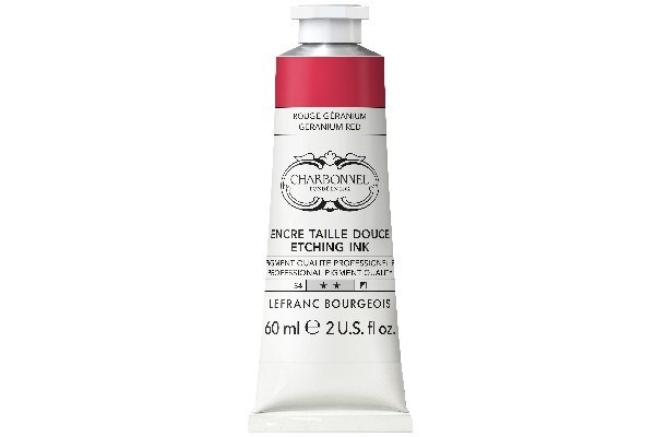 LB Charbonnel Charbo Ink 60Ml Geranium Red 375 ryhmässä URHEILU, VAPAA-AIKA JA HARRASTUS / Harrastus / Maalaa ja piirrä / Taiteilijavärit / Printing inks @ TP E-commerce Nordic AB (C45096)