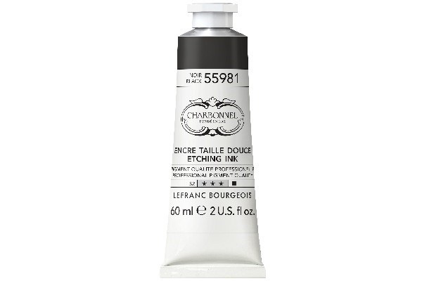 LB Charbonnel Charbo Ink 60Ml Black 55981, 276 ryhmässä URHEILU, VAPAA-AIKA JA HARRASTUS / Harrastus / Maalaa ja piirrä / Taiteilijavärit / Printing inks @ TP E-commerce Nordic AB (C45130)