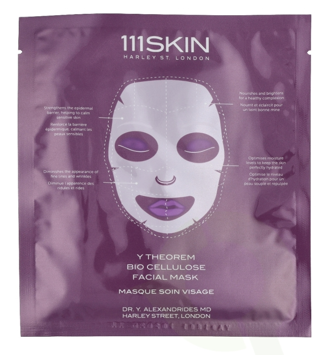 111Skin Y Theorem Bio Cellulose Facial Mask Set 115 ml 5 x 23ml ryhmässä KAUNEUS JA TERVEYS / Ihonhoito / Kasvot / Naamiot @ TP E-commerce Nordic AB (C45727)