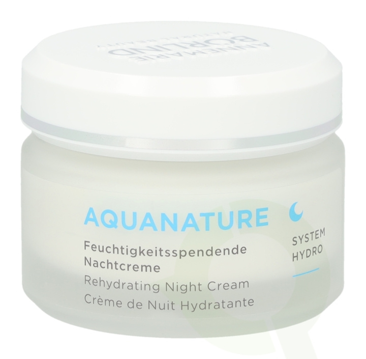 Annemarie Borlind Aquanature Rehydrating Night Cream 50 ml ryhmässä KAUNEUS JA TERVEYS / Ihonhoito / Kasvot / Kasvovoide @ TP E-commerce Nordic AB (C45782)