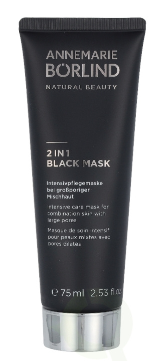 Annemarie Borlind 2 In 1 Black Mask 75 ml ryhmässä KAUNEUS JA TERVEYS / Ihonhoito / Kasvot / Naamiot @ TP E-commerce Nordic AB (C45820)