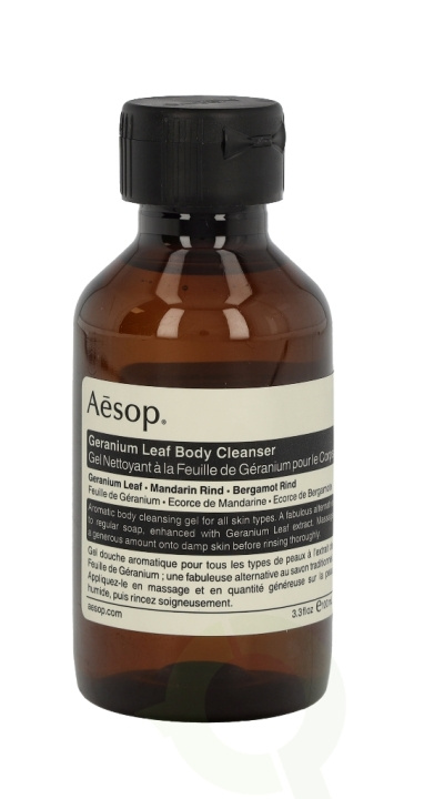 AESOP Geranium Leaf Body Cleanser 100 ml ryhmässä KAUNEUS JA TERVEYS / Ihonhoito / Kehon hoito / Kylpy- ja suihkugeelit @ TP E-commerce Nordic AB (C45896)