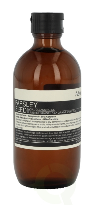 AESOP Parsley Seed Facial Cleansing Oil 200 ml ryhmässä KAUNEUS JA TERVEYS / Ihonhoito / Kasvot / Puhdistus @ TP E-commerce Nordic AB (C45897)