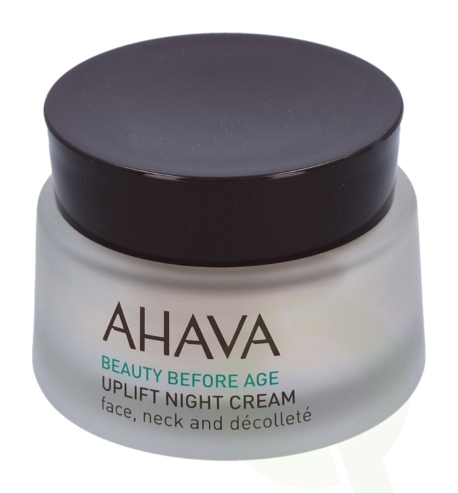 Ahava Beauty Before Age Uplift Night Cream 50 ml Face, Neck and Decollete ryhmässä KAUNEUS JA TERVEYS / Ihonhoito / Kasvot / Kasvovoide @ TP E-commerce Nordic AB (C45995)