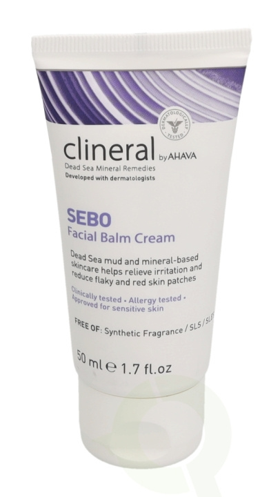 Ahava Clineral SEBO Facial Balm Cream 50 ml Approved Sor Sensitive Skin ryhmässä KAUNEUS JA TERVEYS / Ihonhoito / Kasvot / Kasvovoide @ TP E-commerce Nordic AB (C45998)
