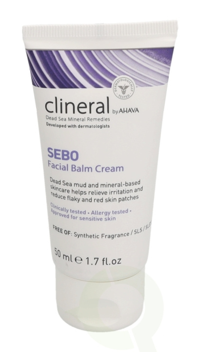 Ahava Clineral SEBO Facial Balm Cream 50 ml Approved Sor Sensitive Skin ryhmässä KAUNEUS JA TERVEYS / Ihonhoito / Kasvot / Päivävoide @ TP E-commerce Nordic AB (C45998)