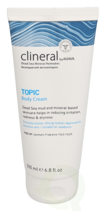 Ahava Clineral TOPIC Body Cream 200 ml For Sensitive Skin ryhmässä KAUNEUS JA TERVEYS / Ihonhoito / Kehon hoito / Vartalovoide @ TP E-commerce Nordic AB (C46000)