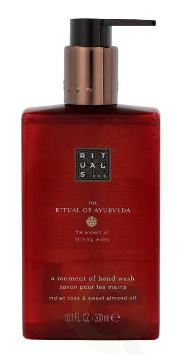 Rituals Ayurveda A Moment Of Hand Wash 300 ml Indian Rose & Sweet Almond Oil ryhmässä KAUNEUS JA TERVEYS / Ihonhoito / Kehon hoito / Käsisaippua @ TP E-commerce Nordic AB (C46457)
