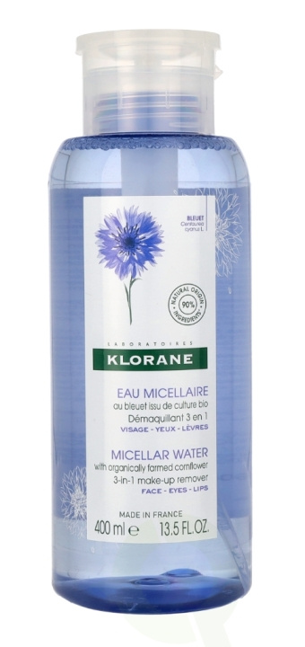 Klorane 3 In 1 Make-Up Remover - Cornflower 400 ml ryhmässä KAUNEUS JA TERVEYS / Meikit / Meikinpoisto @ TP E-commerce Nordic AB (C46611)