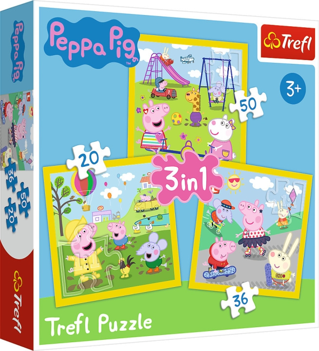 Trefl Pipsa Possu 3 in 1 -palapeli, 20+36+50 palaa ryhmässä LELUT, TUOTTEET LAPSILLE JA VAUVOILLE / Leikkikalut, Askartelu &Pelit / Lasten palapeli @ TP E-commerce Nordic AB (C46755)