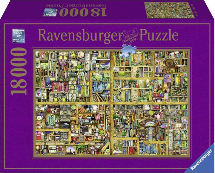 Ravensburger Magical Bookcase -palapeli, 18 000 palaa ryhmässä URHEILU, VAPAA-AIKA JA HARRASTUS / Harrastus / Palapeli @ TP E-commerce Nordic AB (C46758)