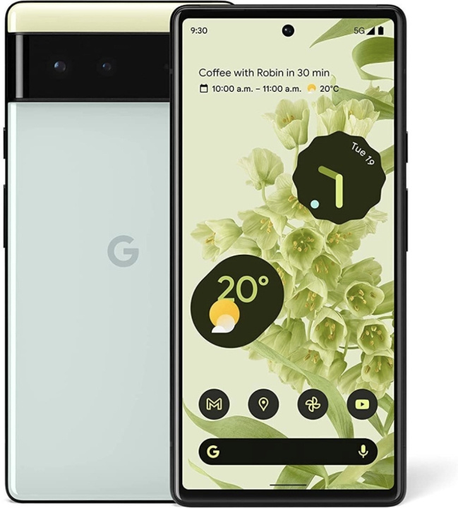 Google Pixel 6 5G -puhelin, 128/8 Gt, Sorta Seafoam ryhmässä ÄLYPUHELIMET JA TABLETIT / Kännykät & smartphones @ TP E-commerce Nordic AB (C46817)