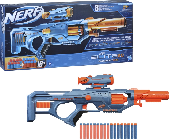 Nerf ELITE 2.0 Blaster Eaglepoint RD 8 -vaahtomuoviase ryhmässä LELUT, TUOTTEET LAPSILLE JA VAUVOILLE / Leikkikalut, Askartelu &Pelit / Toimintapeli @ TP E-commerce Nordic AB (C46844)