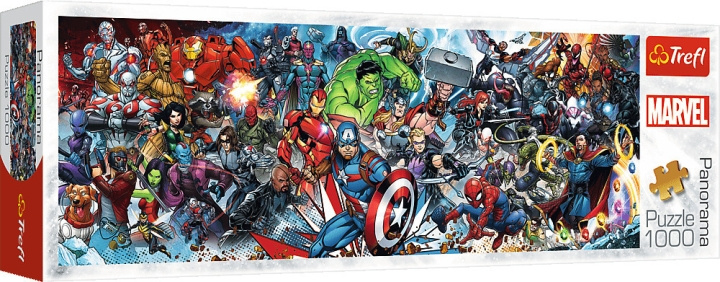 Trefl Marvel Universumi -panoraamapalapeli, 1000 palaa ryhmässä LELUT, TUOTTEET LAPSILLE JA VAUVOILLE / Leikkikalut, Askartelu &Pelit / Palapelit @ TP E-commerce Nordic AB (C46932)