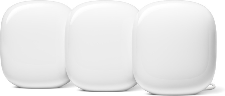 Google Nest WiFi Pro WiFi 6E -Mesh-järjestelmä, 3-pack ryhmässä TIETOKOONET & TARVIKKEET / Verkko / Wifi-vahvistimet @ TP E-commerce Nordic AB (C46943)