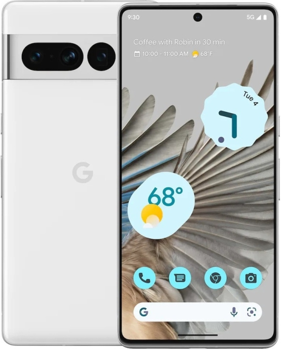 Google Pixel 7 Pro 5G -puhelin, 128/12 Gt, Snow ryhmässä ÄLYPUHELIMET JA TABLETIT / Kännykät & smartphones @ TP E-commerce Nordic AB (C46960)
