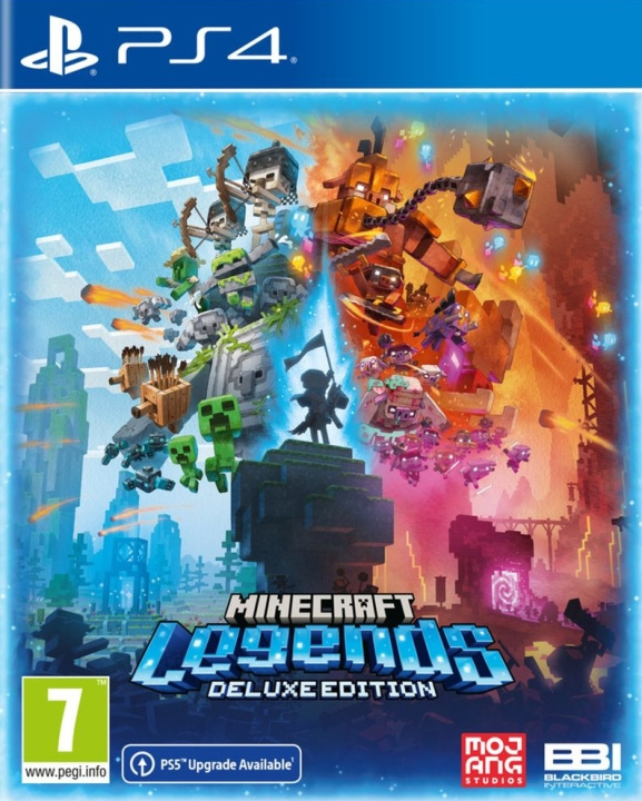 MOJANG Minecraft Legends - Deluxe Edition -peli, PS4 ryhmässä KODINELEKTRONIIKKA / Pelikonsolit & Tarvikkeet / Sony PlayStation 4 @ TP E-commerce Nordic AB (C46997)