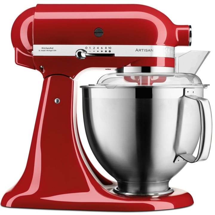 KitchenAid Artisan Köksmaskin Röd 4,8 + 3 liter 185EER ryhmässä KOTI, TALOUS JA PUUTARHA / Kodinkoneet / Yleiskoneet ja monitoimikoneet / Yleiskoneet & Tarvikkeet @ TP E-commerce Nordic AB (C47100)